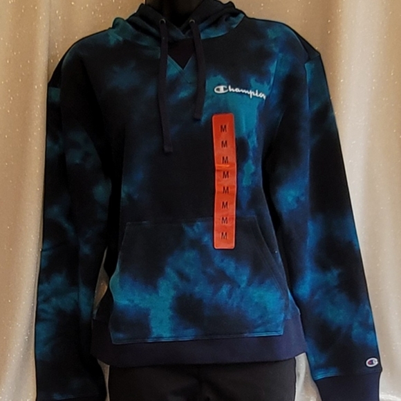NEW Champion Hoodie Tie Dye M - Picture 2 of 6